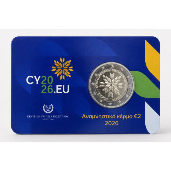 Coincard 2 Euro Zypern 2026 – EU-Ratspräsidentschaft  34,89 €