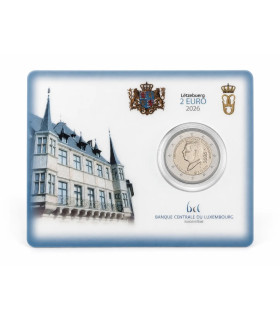 Coincard de 2 euros BU de Luxemburgo 2026 - 45.º aniversario del Gran Duque Guillermo  39,89 €