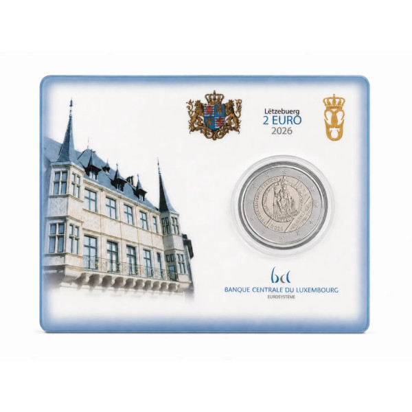 Coincard 2 Euro BU Luxembourg 2026 - 40 ans du Prix Charlemagne