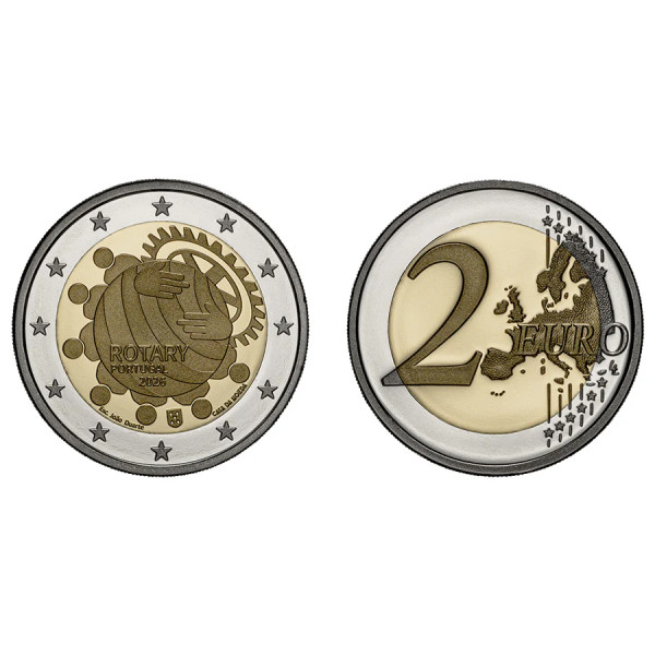 2 Euro BE Portugal 2026 - 100 Years of Rotary in Portugal  29,69 €