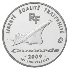 European Mintmark : 40ème anniversaire du premier vol du Concorde - 10 € Arg BE 2009 - 1