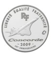 Selo da casa da moeda europeia: 40.º aniversário do primeiro voo do Concorde - 10 euros Arg BE 2009 72,24 euros