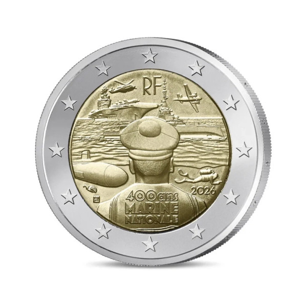 Rouleau 2 euro France 2026 - 400 ans de la Marine Nationale  79,00 €