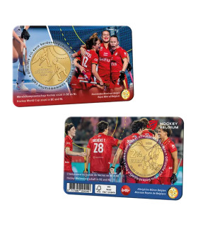 Coincard Flamande 2,50 Euro Belgique 2026 -Coupe du monde de hockey  10,95 €