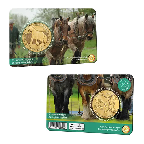 Coincard Flamande 2,50 Euro België 2026 - Cheval de Trait