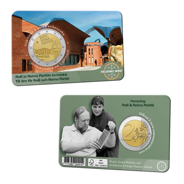 Coincard Finlandaise 2 Euro Finlande 2026 - Raili et Reima Pietila  10,89 €