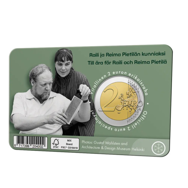Coincard Anglaise 2 Euro Finlande 2026 - Raili et Reima Pietila  10,89 €