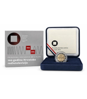 2 Euro BE Croatie 2026 - 100 ans de la radio et de la Télévision