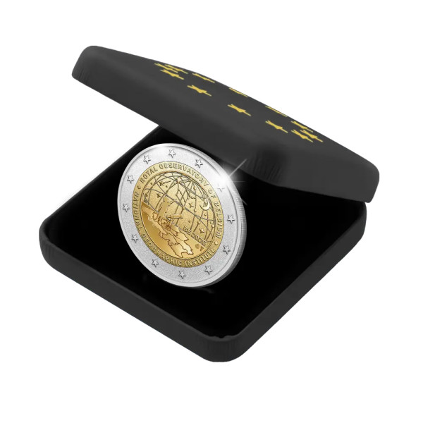 2 Euro BE polissage inversé Belgique 2026 - 50 ans de I'IGN et 200 ans Observatoire Royal de Belgique  89,00 €