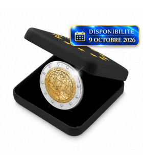 2 euro BE omgekeerd gepolijst België 2026 - NGI en Sterrenwacht