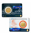 Flamische 2-Euro-Coincard Belgien 2026 – 50 Jahre IGN und 200 Jahre Königliches Observatorium von Belgien