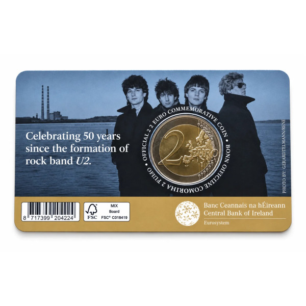 2 euro Irlanda 2026 - U2-50 anni della band 1976-2026  39,79 €