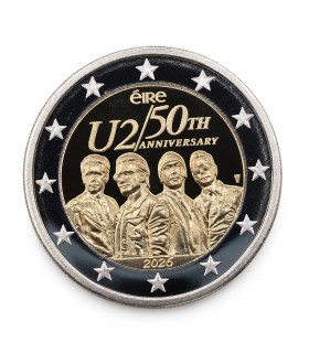 copy of 2 euro Irlanda 2026 - U2-50 anni della band 1976-2026  39,79 €