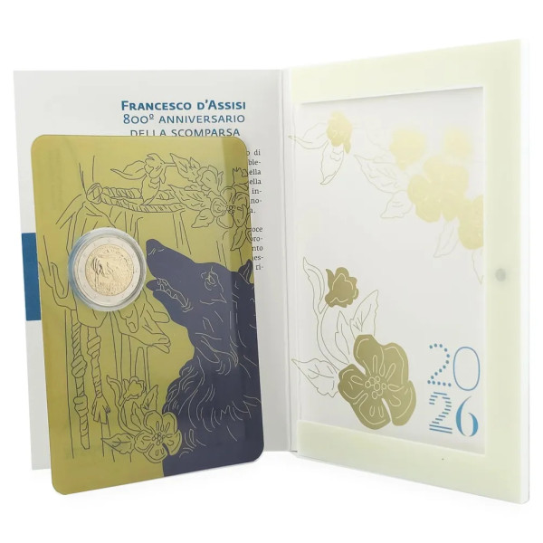 2 euros de San Marino 2026 - San Francisco de Asís  31,49 €