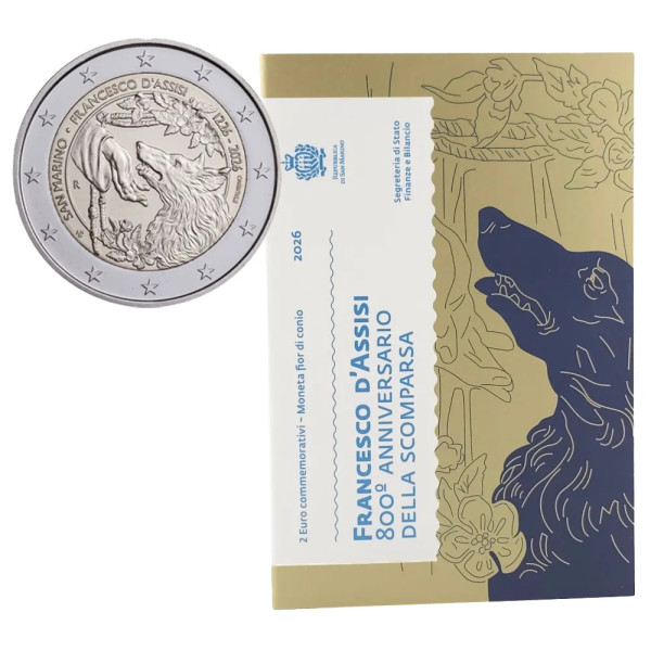 2 euro San Marino 2026 - San Francesco d'Assisi  31,49 €