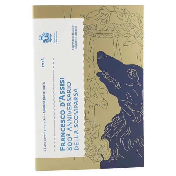 2 euro San Marino 2026 - San Francesco d'Assisi  31,49 €