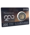 Coincard 2 Euro BU Grece 2026 - 200 ans de l'Exode de Missolonghi