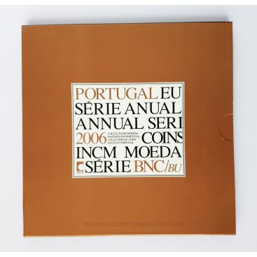 BU PORTUGAL 2006 - Description: coffret réunissant les pièces de la 1 cent à 2 euros de l’année 2006.  Tirage:  12 500 exemp