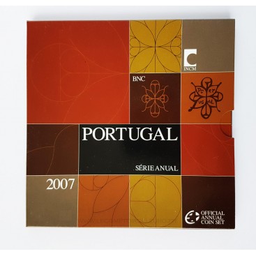 BU PORTUGAL 2007 - Description: coffret réunissant les pièces de la 1 cent à 2 euros de l’année 2007.  Tirage:  12 000 exemp