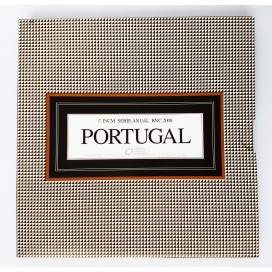 BU PORTUGAL 2008 - Description: coffret réunissant les pièces de la 1 cent à 2 euros de l’année 2008.  Tirage:  15 000 exemp