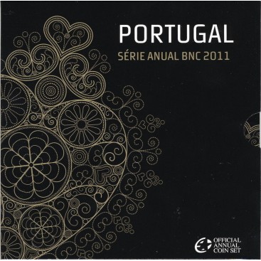 BU PORTUGAL 2011 - Description: coffret réunissant les pièces de la 1 cent à 2 euros de l’année 2011.  Tirage:  20 000 exemp