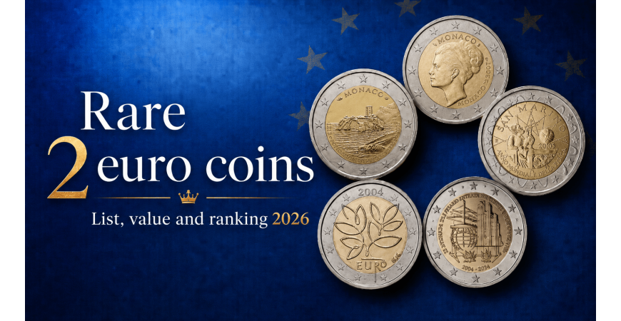 Rare 2 euro coins: list, value and 2026 ranking