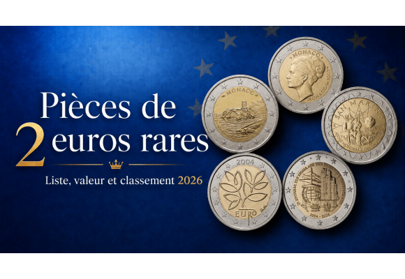 Pièces de 2 euros rares : liste, valeur et classement 2026