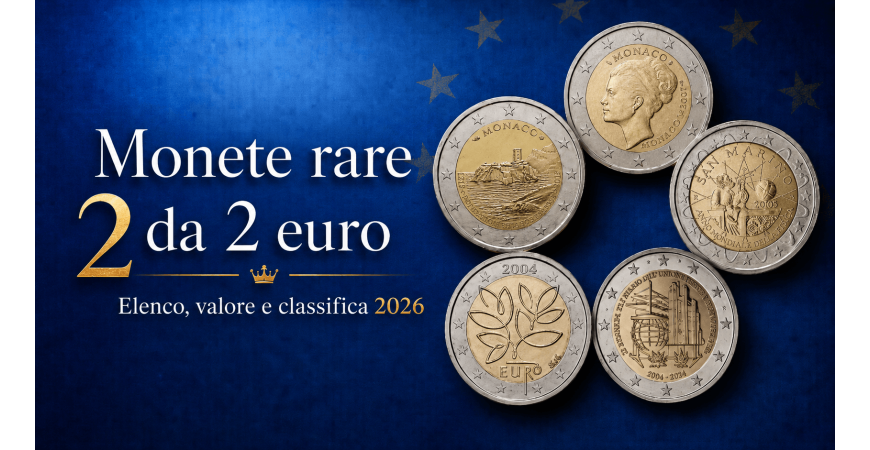 Pièces de 2 euros rares : liste, valeur et classement 2026